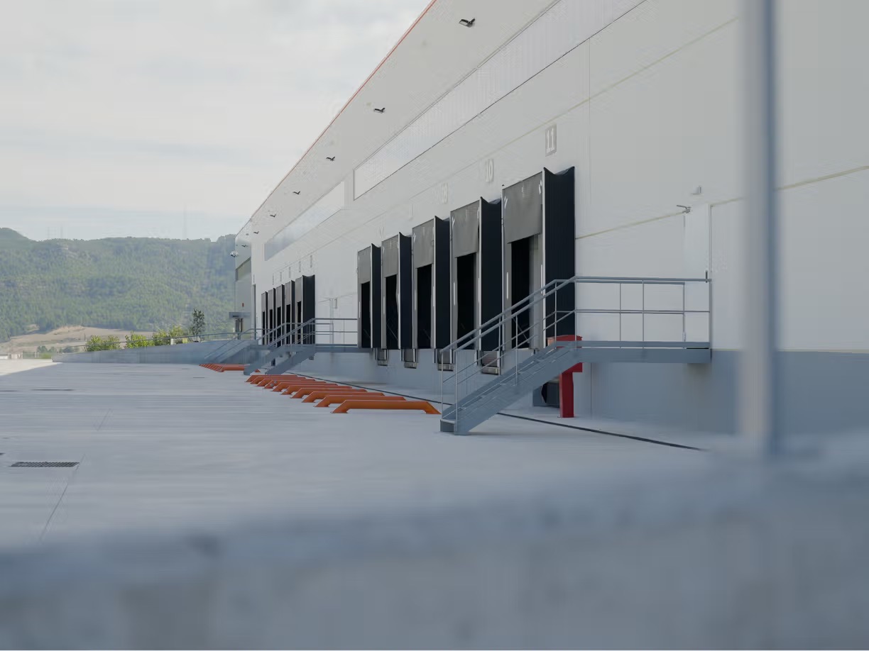 Warehouse and commercial frontage